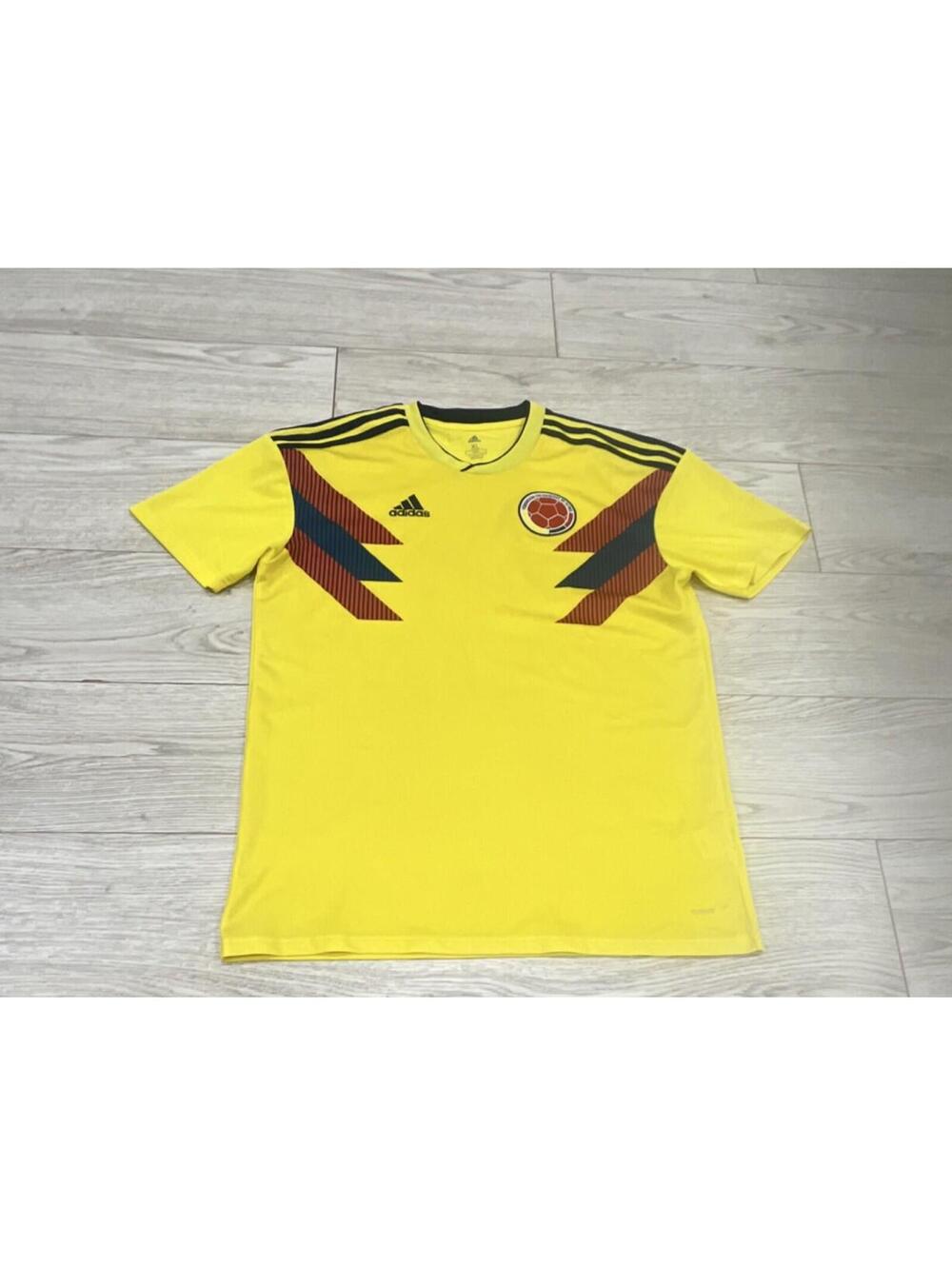 SPRING/SUMMER Adidas Men's Yellow Colombia National Soccer Team Jersey XL $98